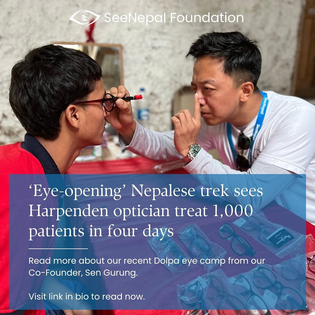 ✍️ LATEST NEWS: Read more about our recent Dolpa eye camp in this great article sharing the perspective of our Co-Founder Sen Gurung, as he reflects on and shares his thoughts on the huge success of our latest outreach project 🙏 

Visit the link in 