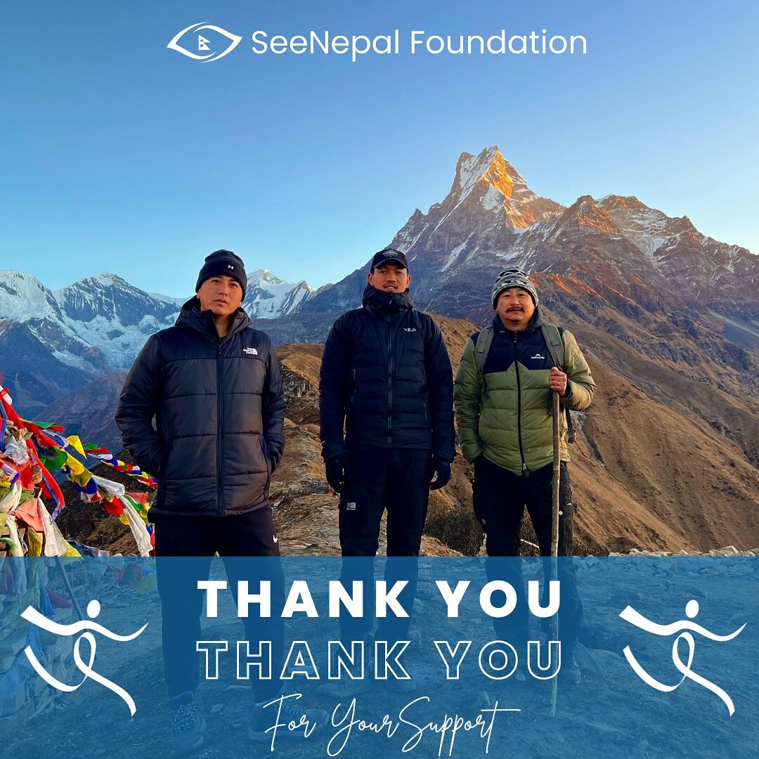 Thank you for helping us change lives in rural Nepal 💙

We would like to give our sincere thanks and gratitude to Robinson and Santosh, who at the end of December completed an incredible multi-day trek from Pokhara to the base camp of Mardi Himal, w