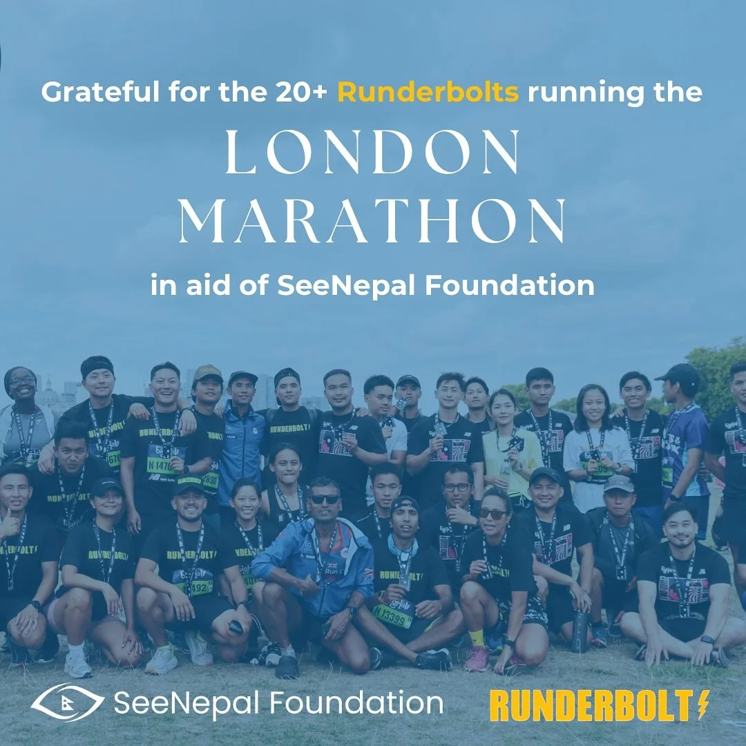 Less than 3 weeks to go until the @londonmarathon &mdash; and over 20 incredible members of @runderbolts are running this prestigious event in support of SeeNepal! 🏃&zwj;♀️🏃&zwj;♂️⚡️

Runderbolts have been one of our most valued partners over the p
