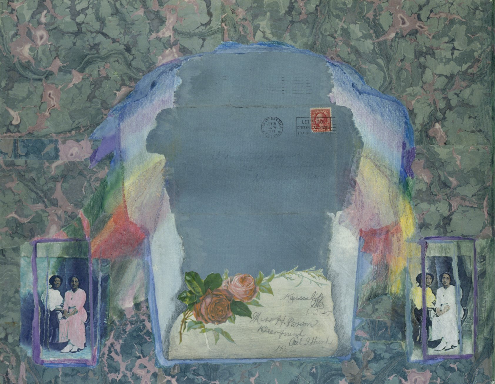 Betye Saar (b.1926), Rainbow Friendship, 1976, mixed media collage on paper.jpg