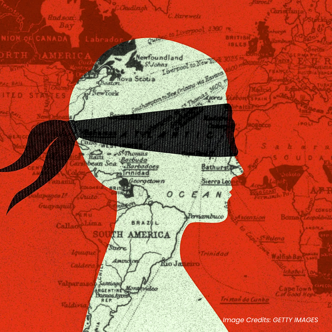Image depicting modern day colonialism.