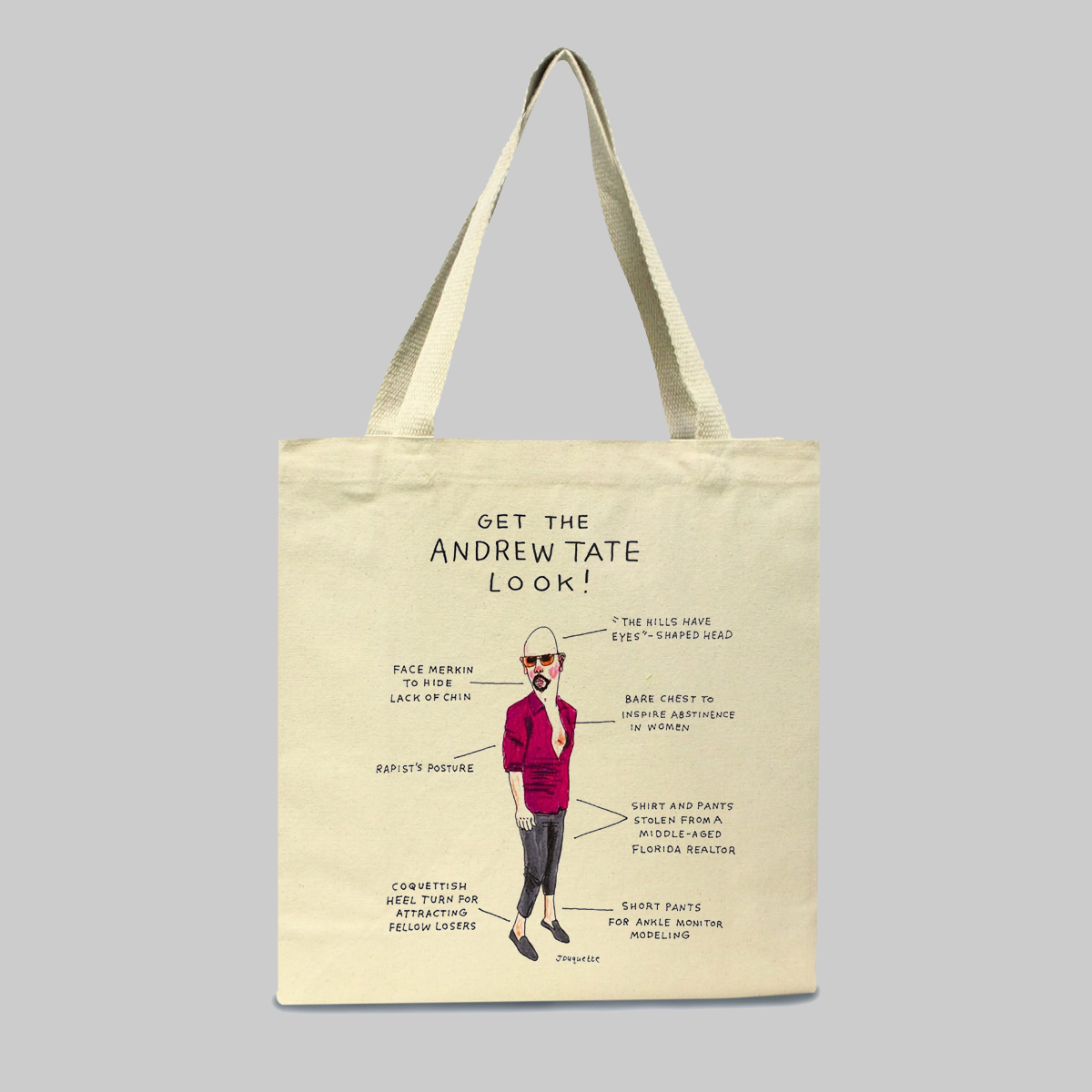 Andrew Tate Look Tote Bag