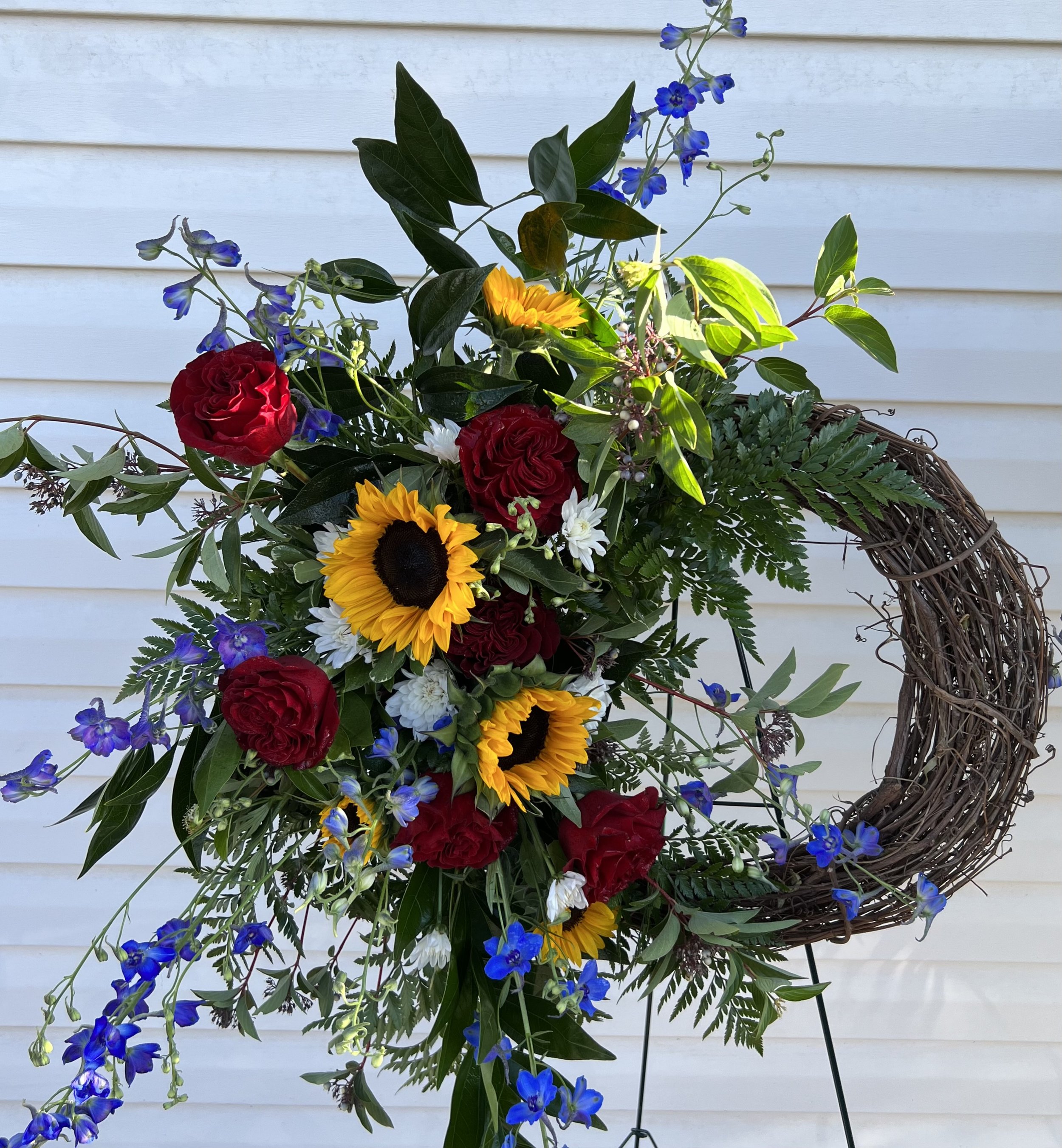 Sympathy half wreath