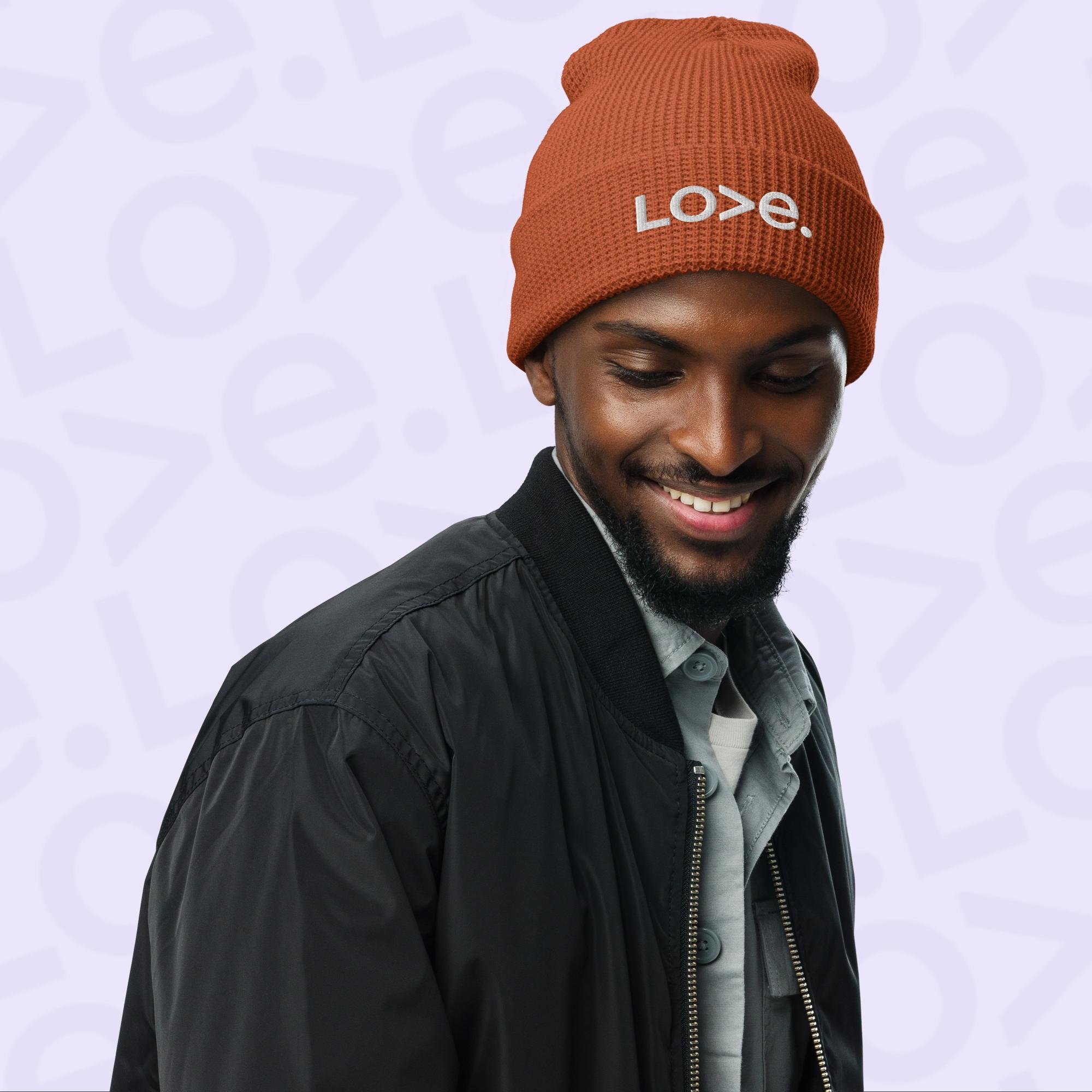 LO>E. Waffle Beanie