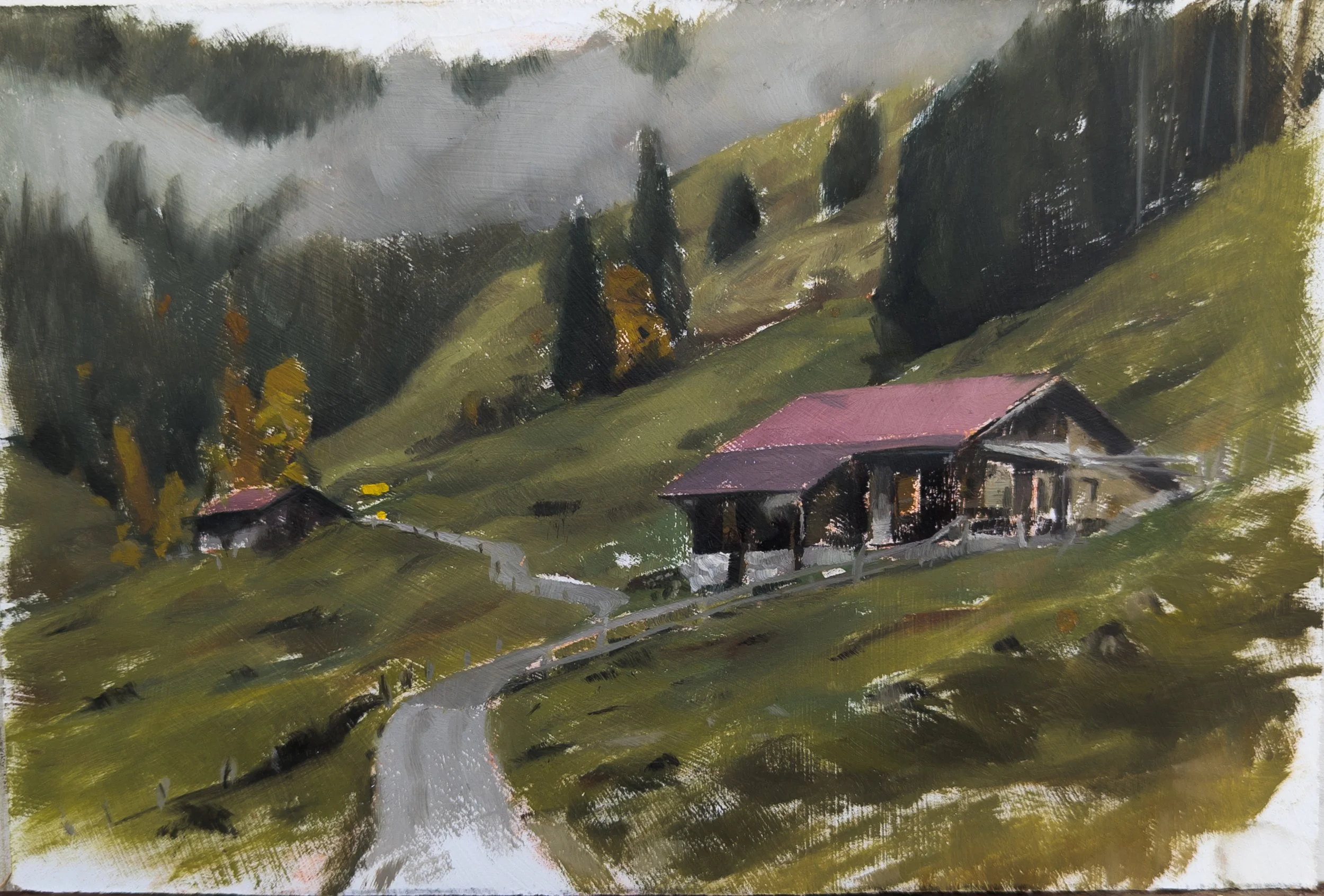 Beatenberg, Switzerland. 9x6" Oil on MDF Panel
Available