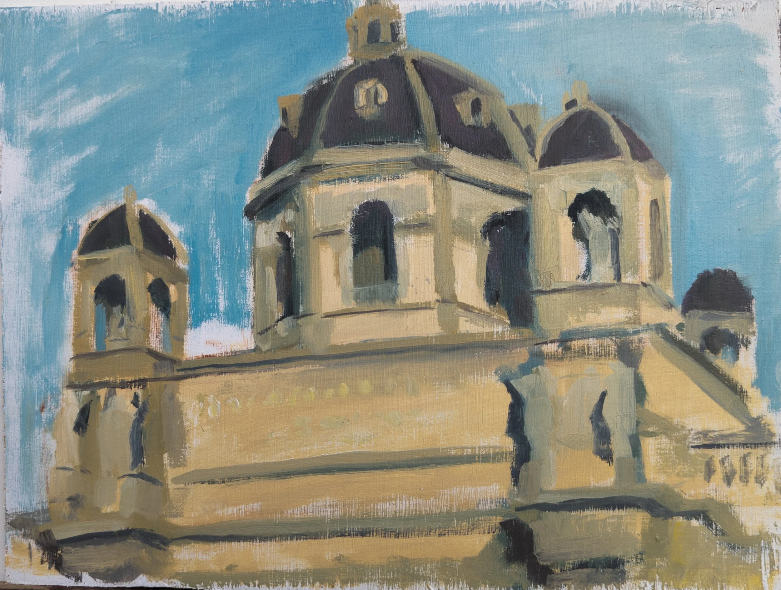 Vienna, Austria. 10.25x7.5" Oil on hardboard. Available