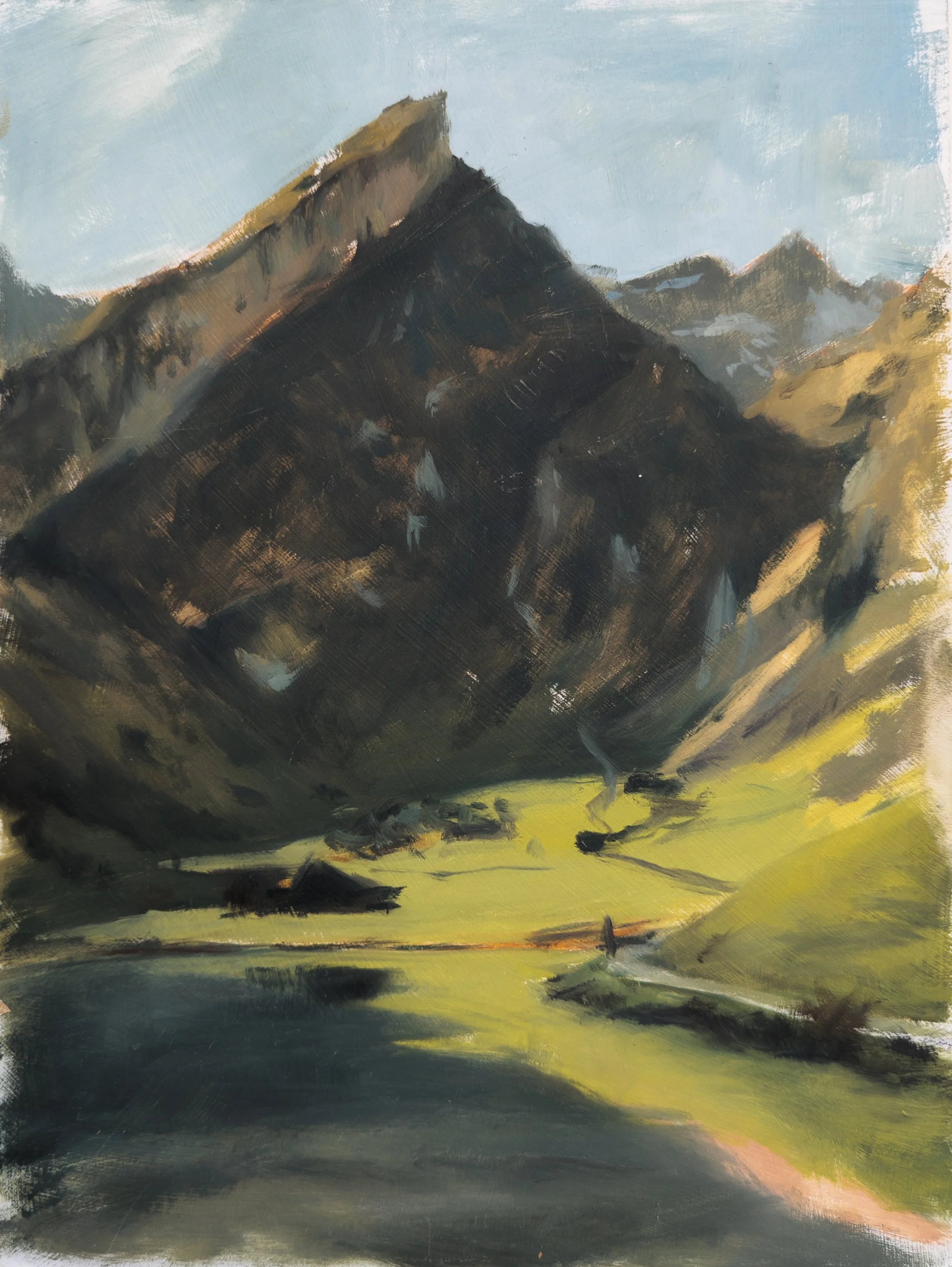 Seealpsee, Switzerland. 9x12" Oil on MDF Panel
Available