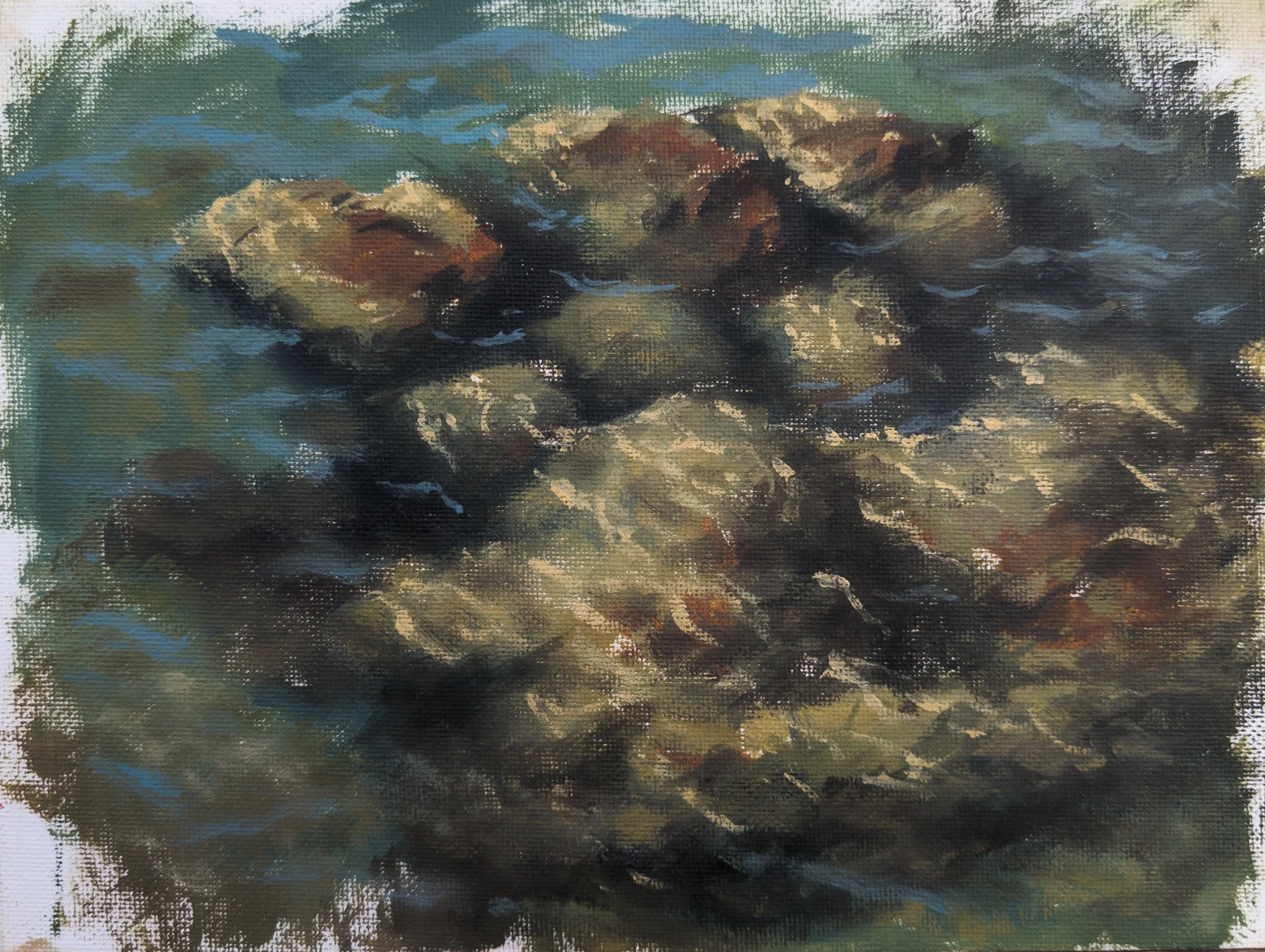 Marjan, Croatia. 9.5x7.25" oil on panel. Available