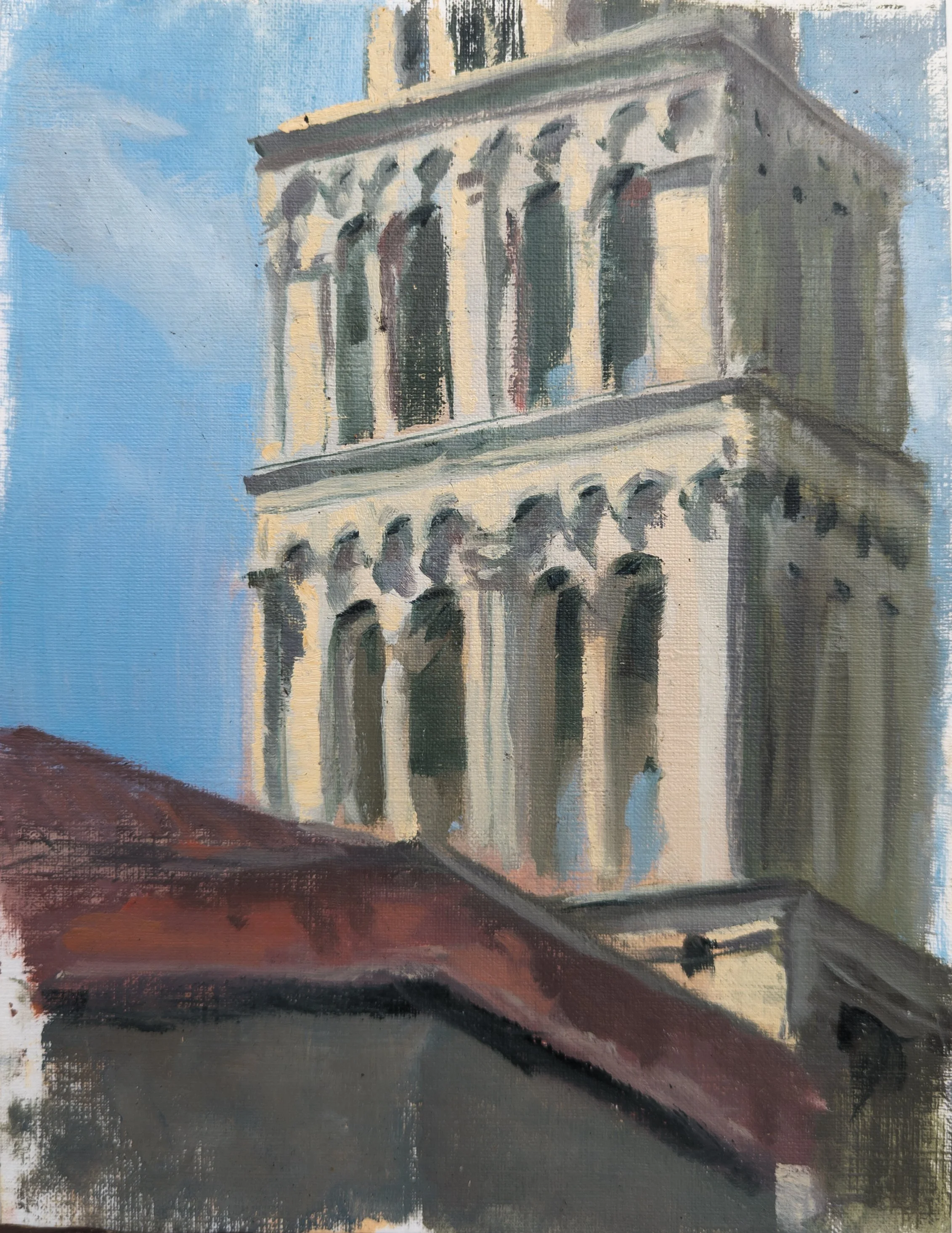 Split, Croatia. 10x7.5" oil on canvas paper. Available