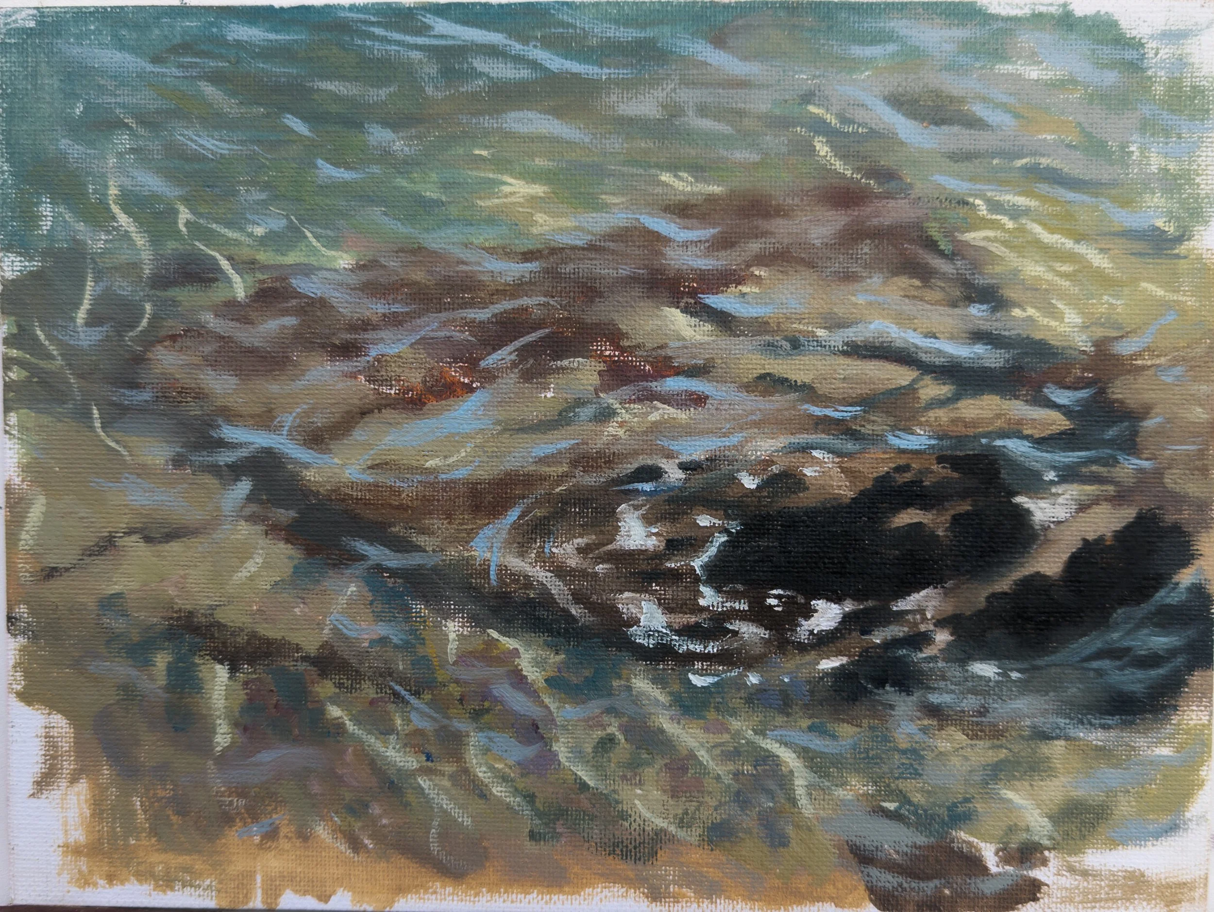 Marjan, Croatia. 9.5x7.25" oil on panel. Available