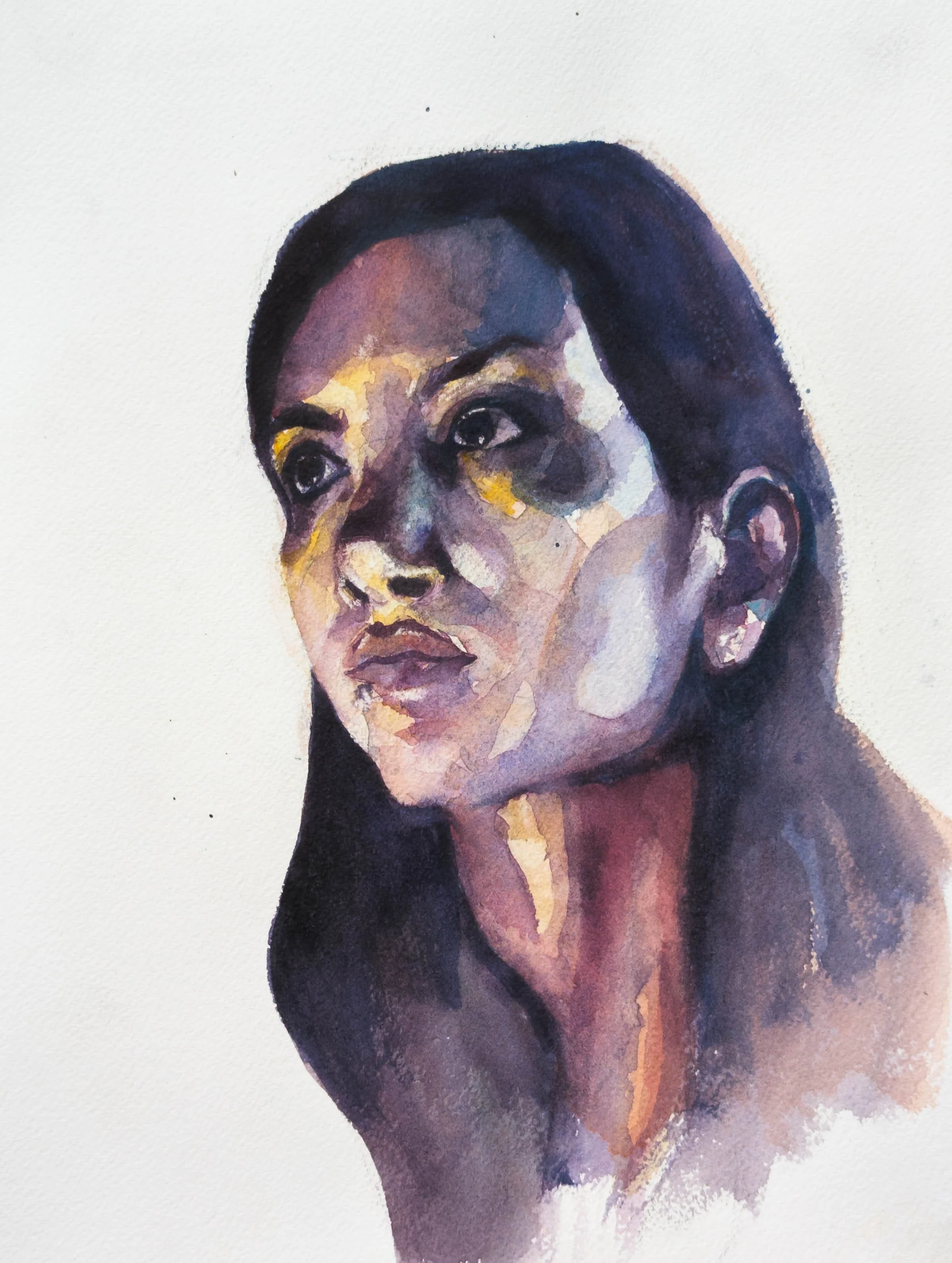 Cane yo #2, Sola, 9x12.25" Watercolour on arches
