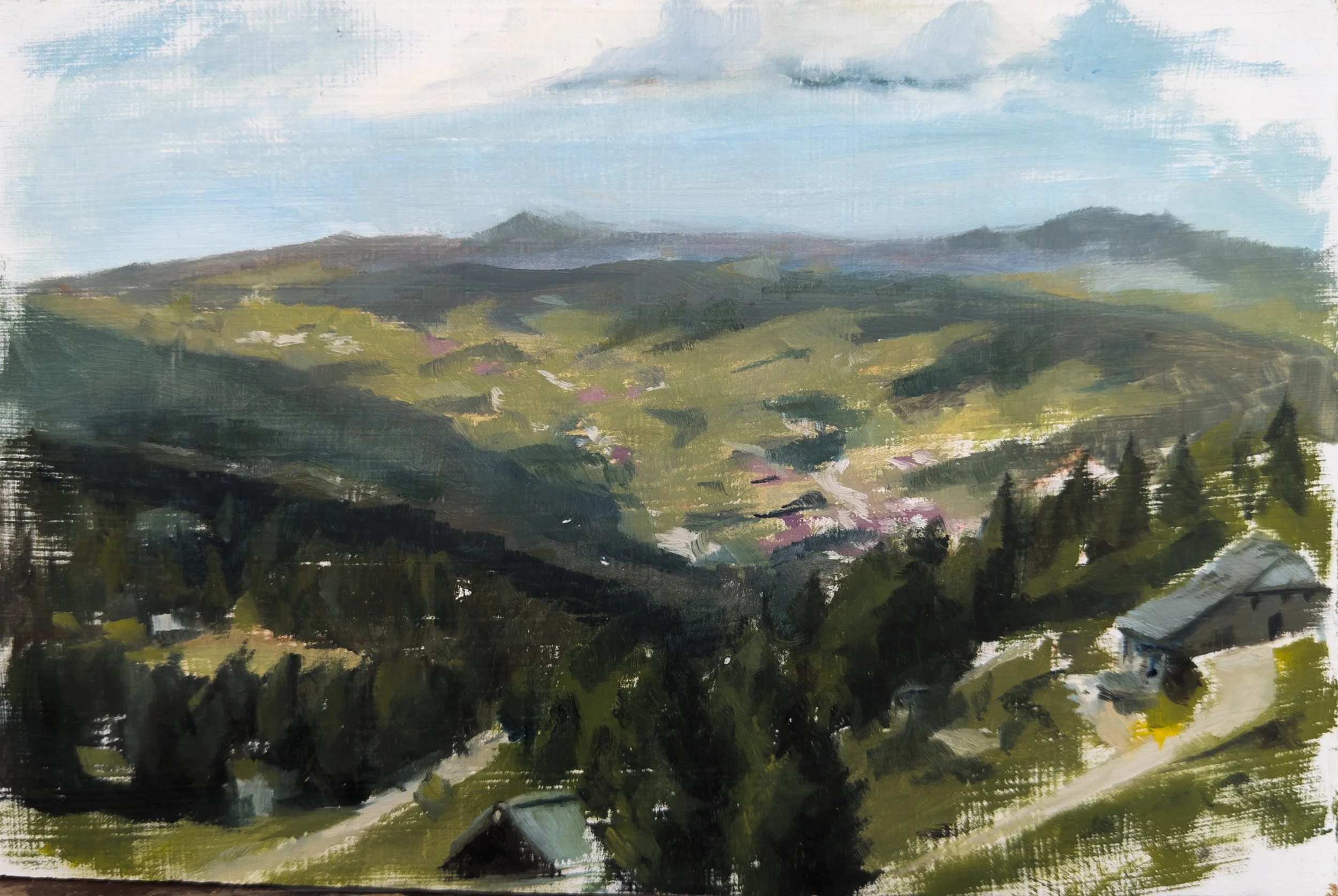 Metabief, France. 9x6" Oil on MDF Panel
Available