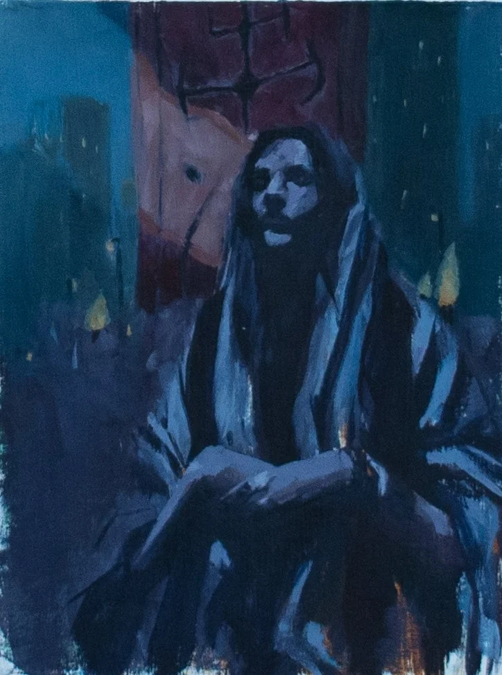 Aimee concept #1 5.75x7.5" Oil on MDF Panel
Available