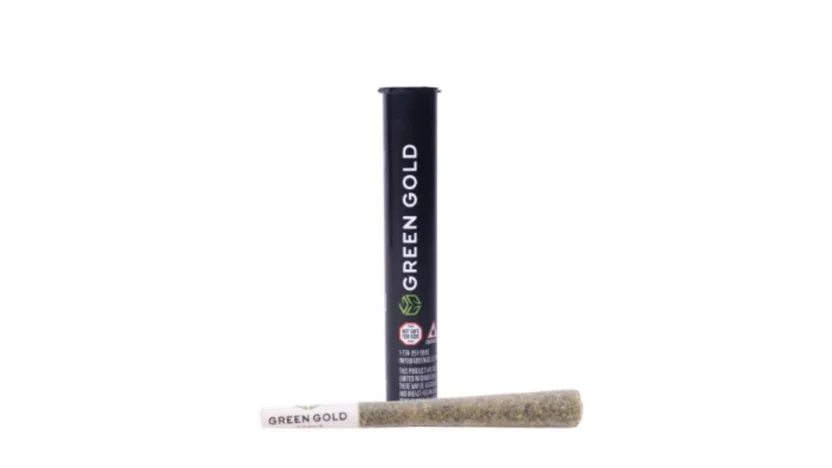 A Sour Diesel sativa pre-roll from Green Gold
