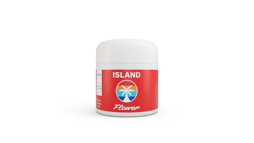 Island Jungle Sunset Indica Cannabis Flower canister