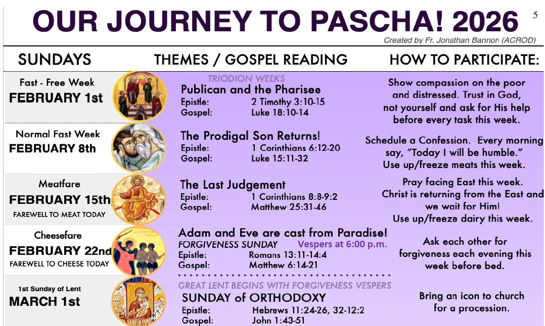 Our Journey to Pascha-2026