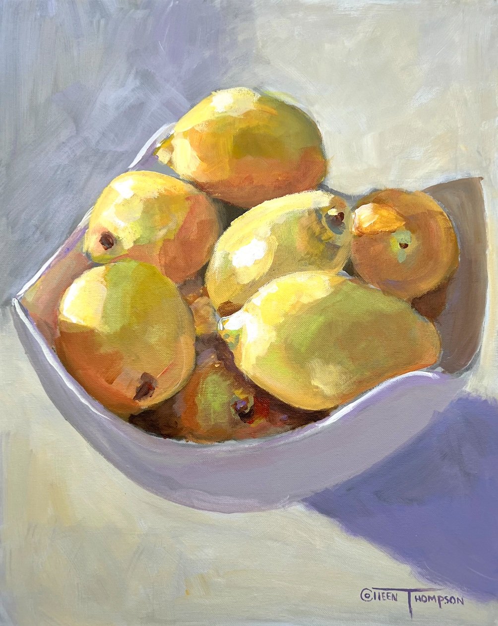 Acrylic Lemon Painting