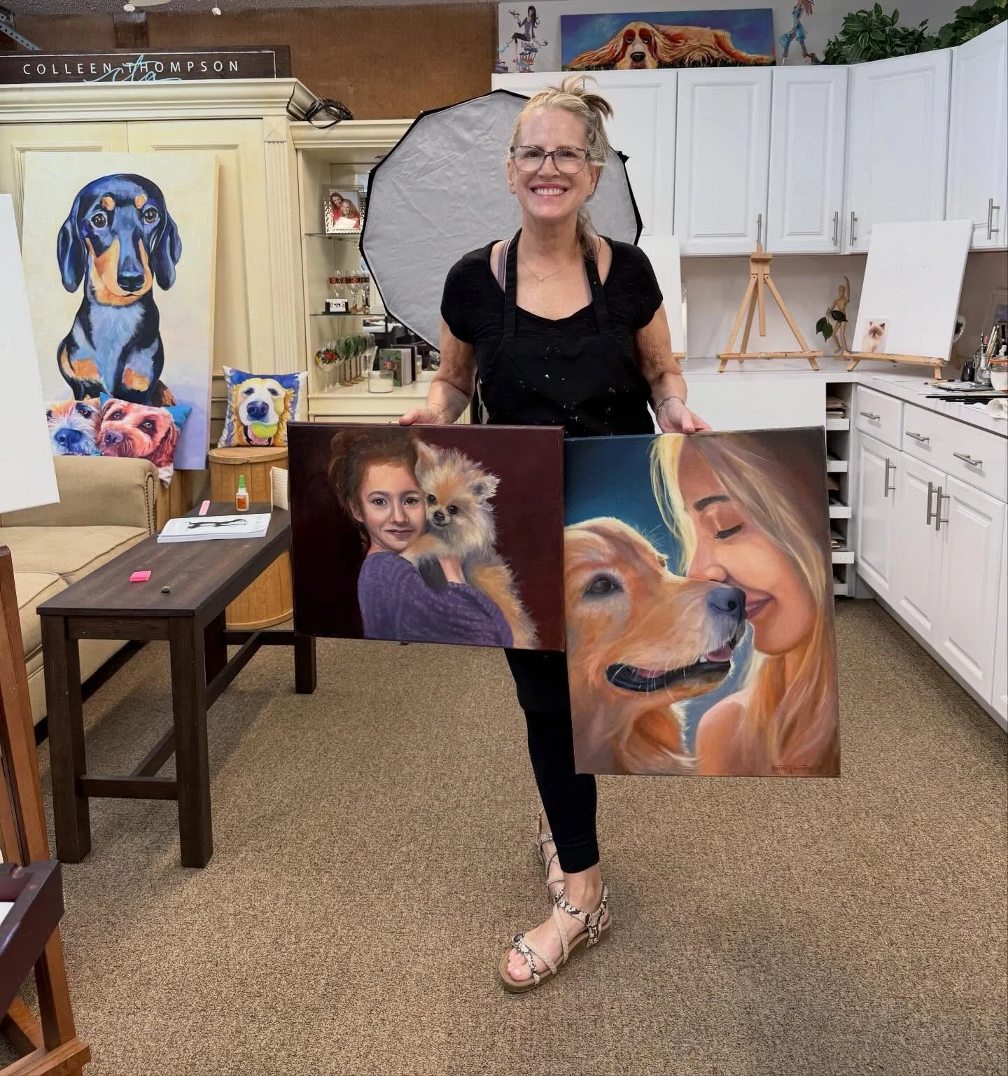 Beyond THRILLED to officially announce that these two paintings from my &ldquo;Me and my Pup&rdquo; series have been selected for the &ldquo;Painted Ladies of Palm Beach: The Art of Her&rdquo; exhibition! 🎨✨

Both &ldquo;Me and my Pup&rdquo; and &ld