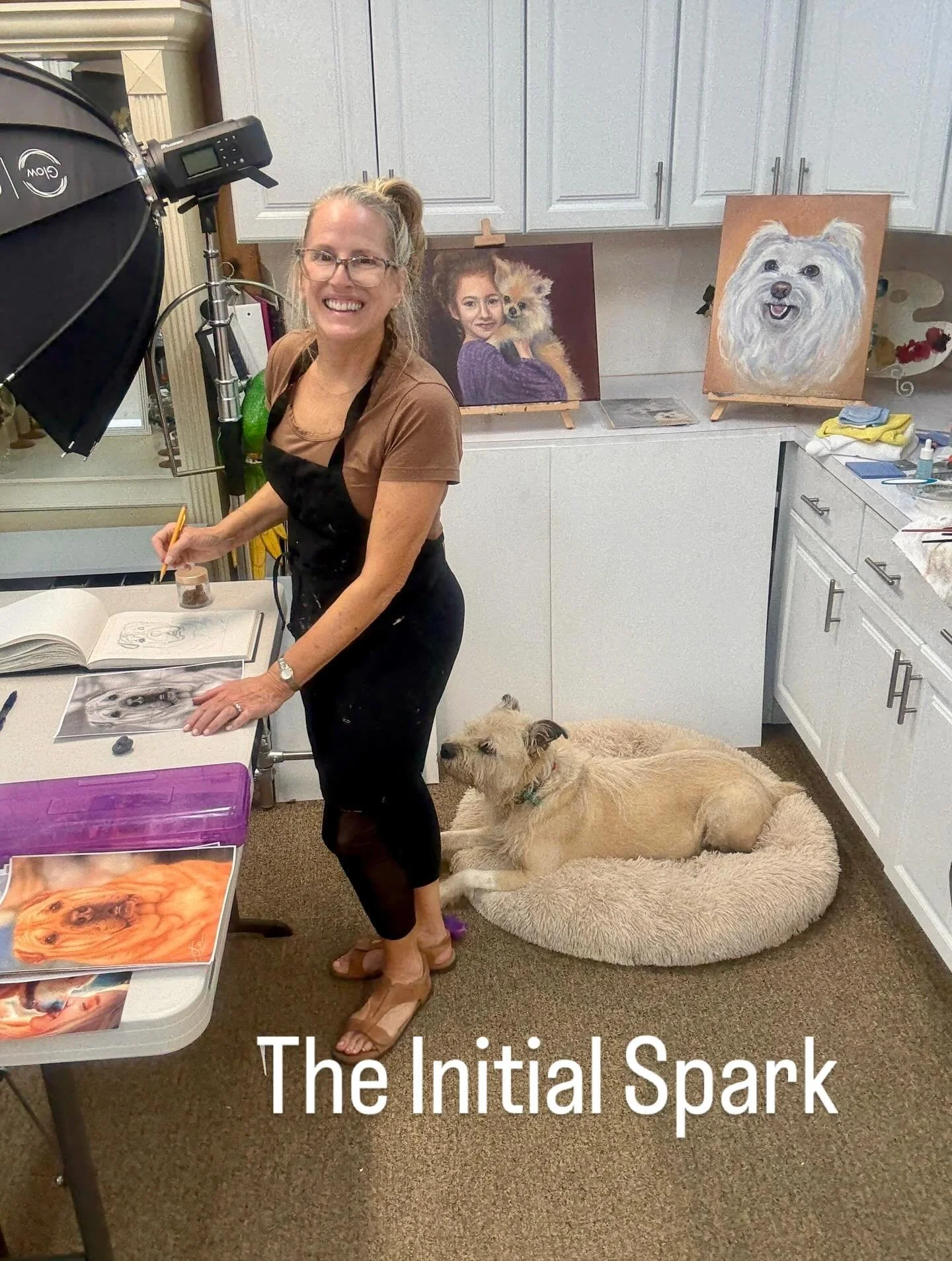 My pet portrait process: It all begins with a pencil sketch! ✏️

From studying the reference photo to creating a blueprint, this foundational step is crucial for capturing the unique spirit of every beloved pet. (Swipe to see the final piece!)

And y