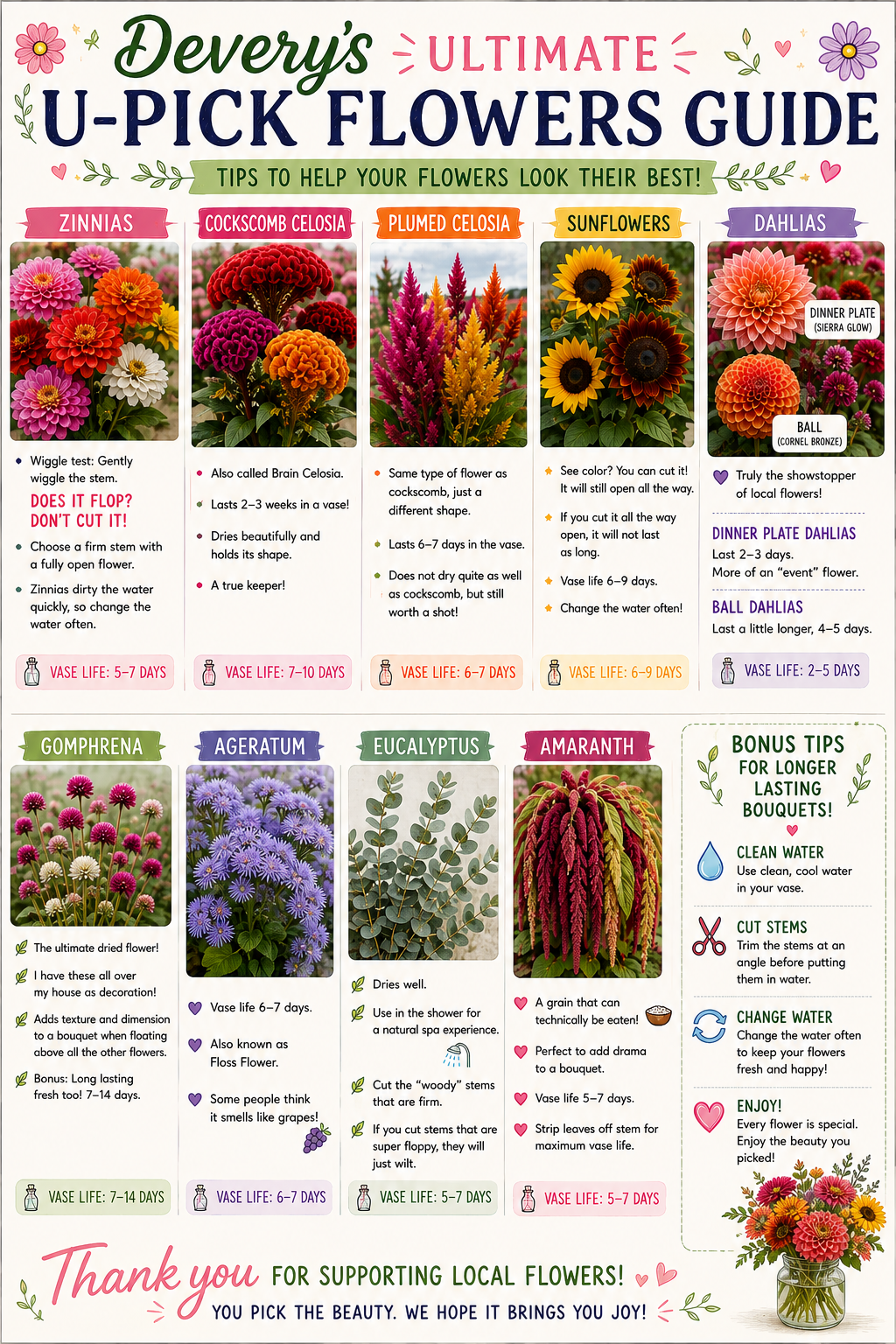 Devery’s Ultimate U-Pick Flowers Guide 