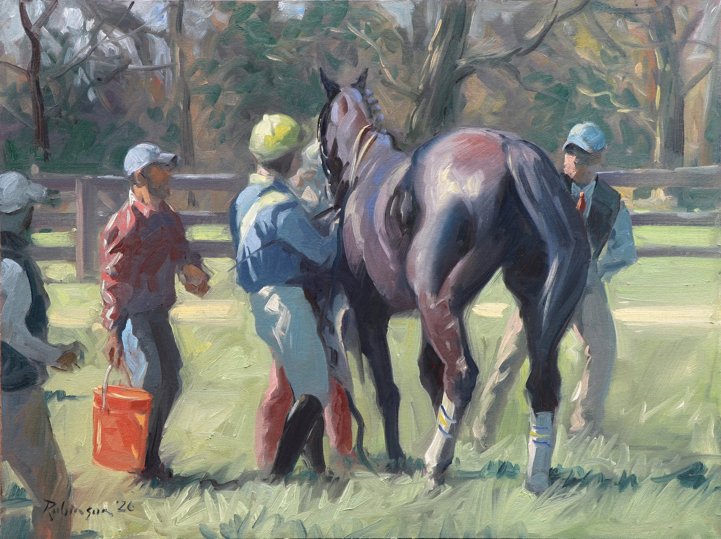 The Pacemaker Cools Down, 18x24 in, Oil on Canvas Board - $3,200