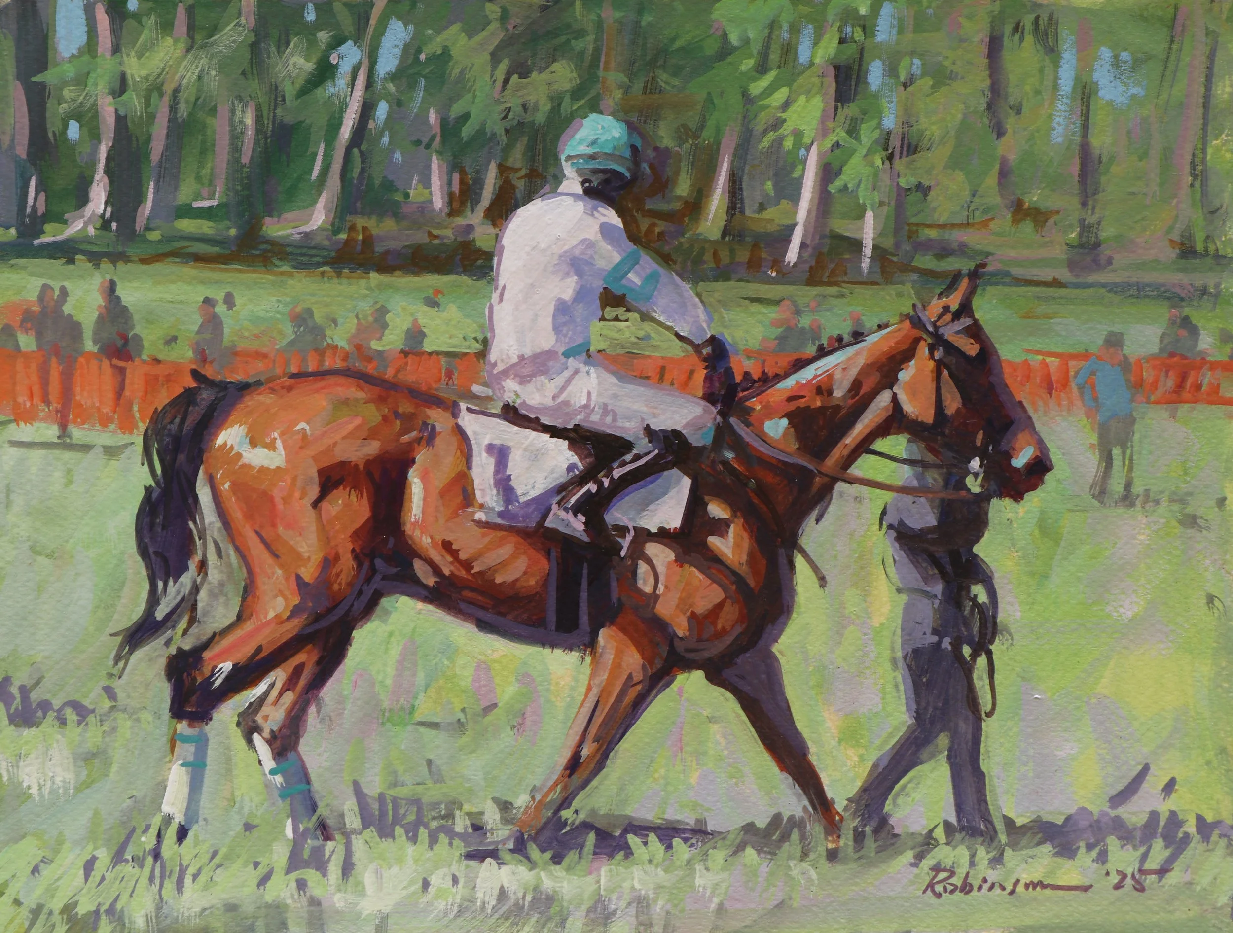 "The Butler Yates" by Sam Robinson, 9x12 inches, Gouache - $1050