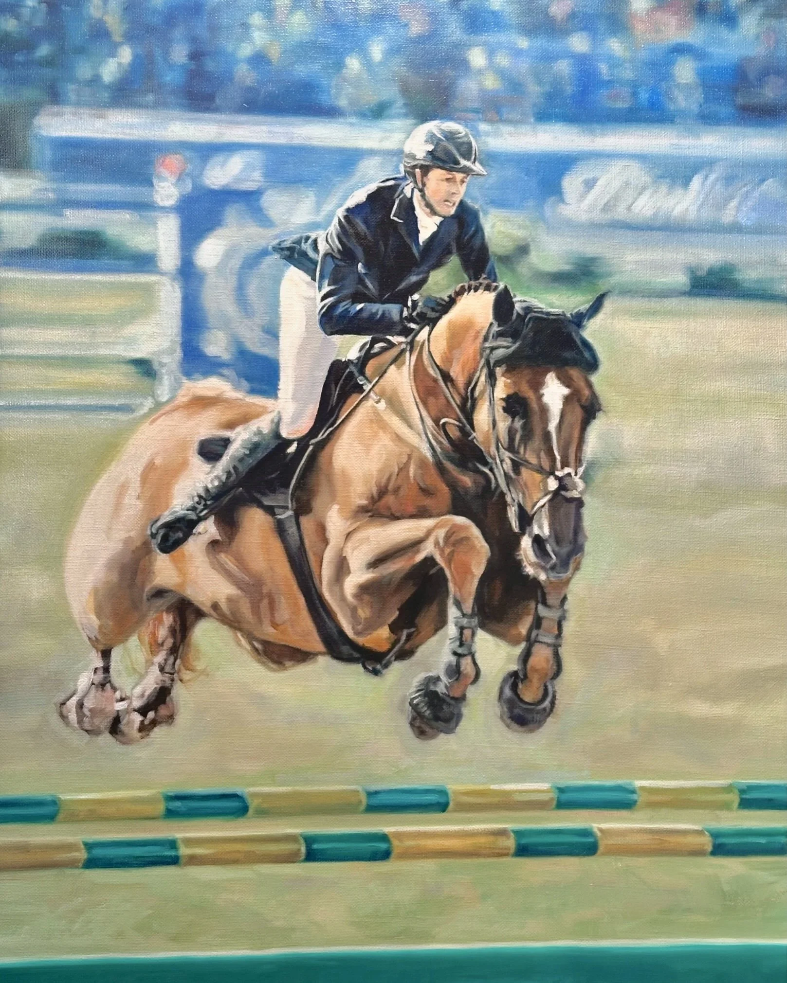 "Explosion W" by Sam Fielding, 18 x 24 inches, Oil on linen - $2,200