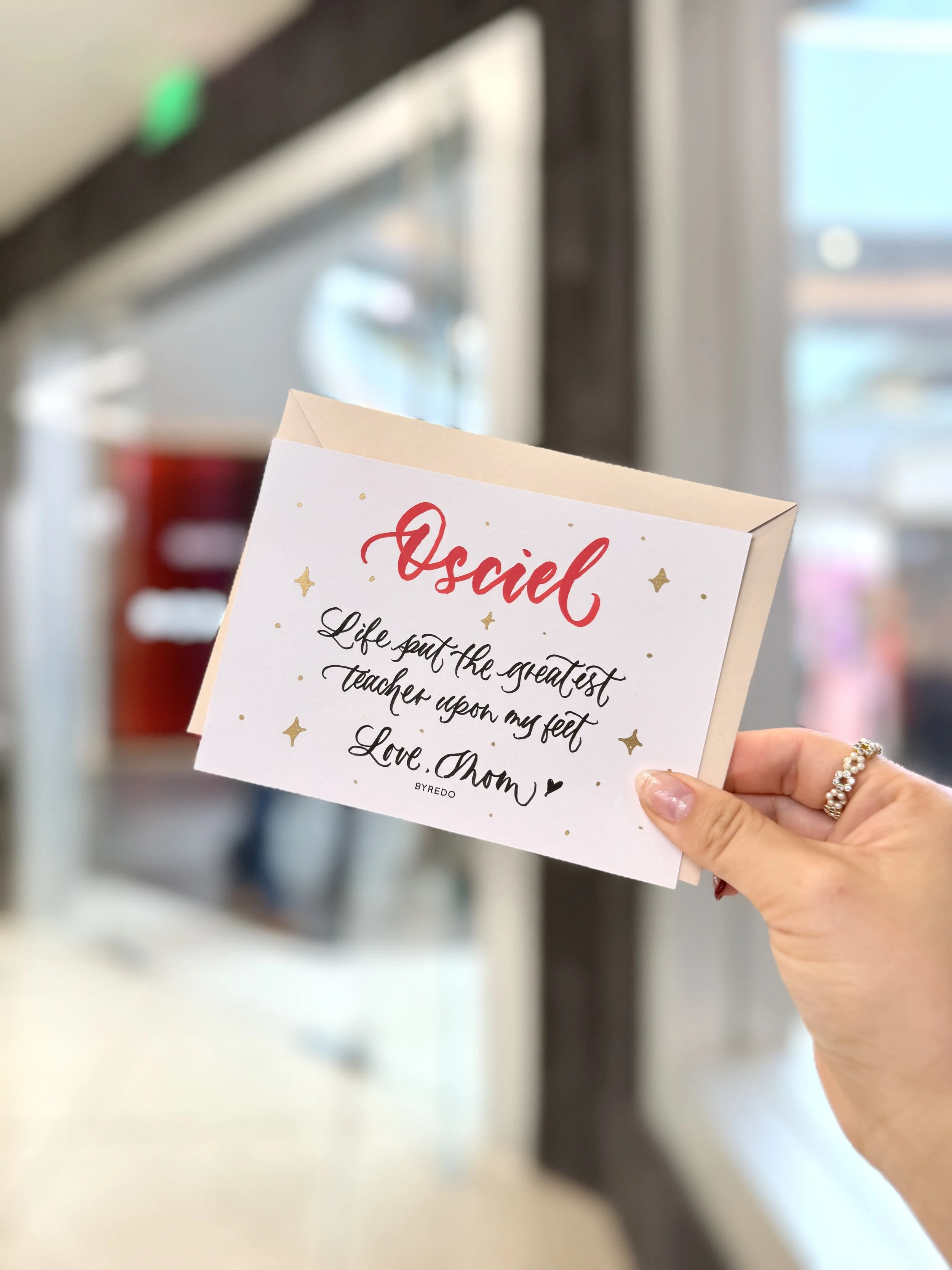 byredo-fragrance-holiday-card-handwritten-calligraphy-gift-with-purchase-complimentary-brand-activation-westfield-valley-fair-mall-santa-clara-bay-area-live-event-artist.jpg
