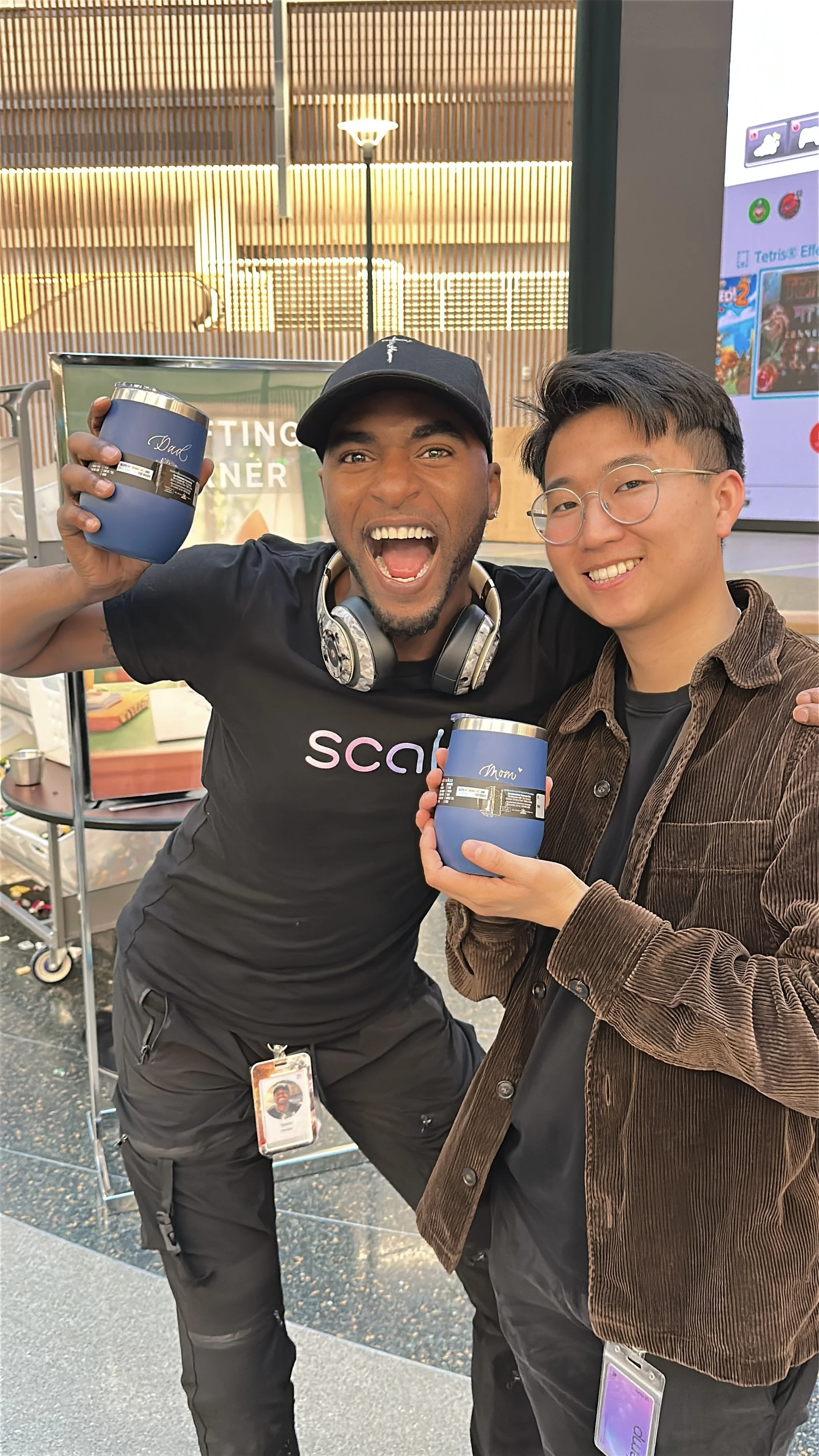 scale-ai-tech-company-corporate-activation-employee-appreciation-event-water-bottle-swag-engraving-calligraphy-team-hand-engraving-customization-san-francisco-sf-bay-area.JPEG