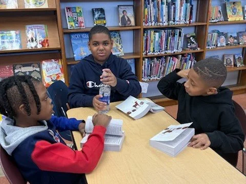 Third grade student
