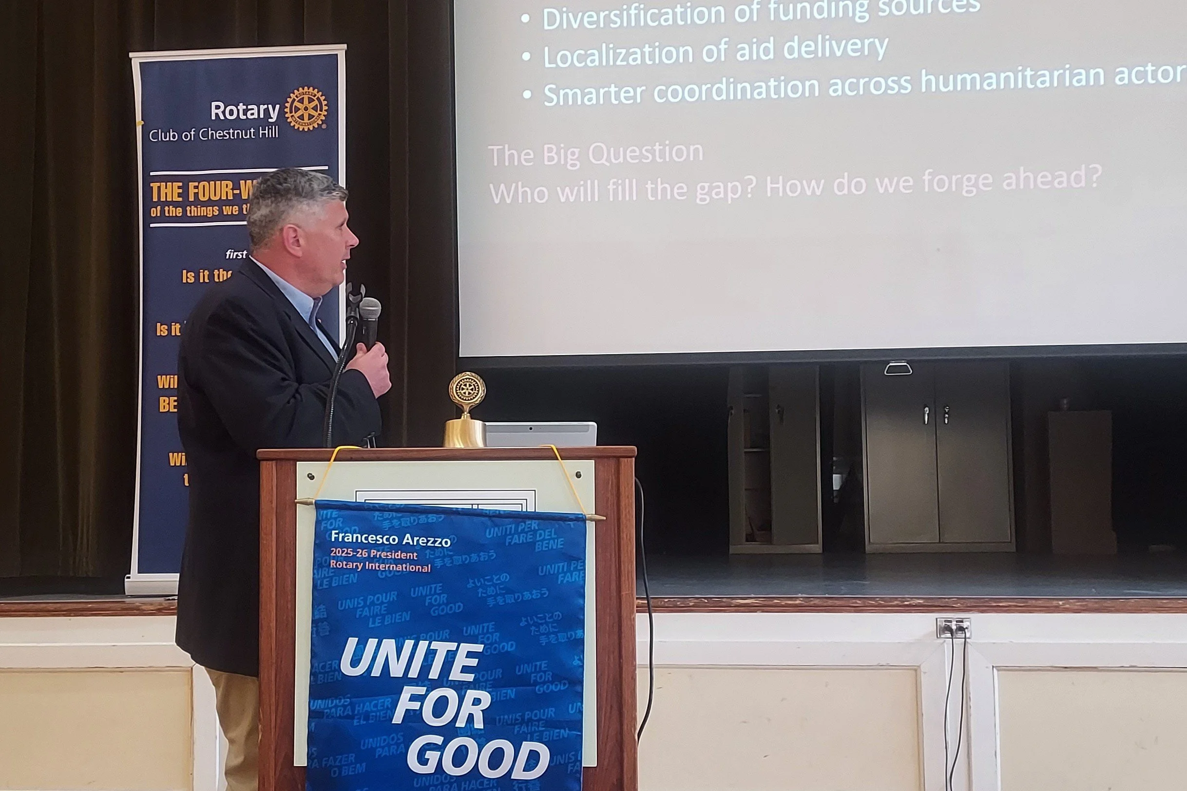 Matthew Saxton speaking