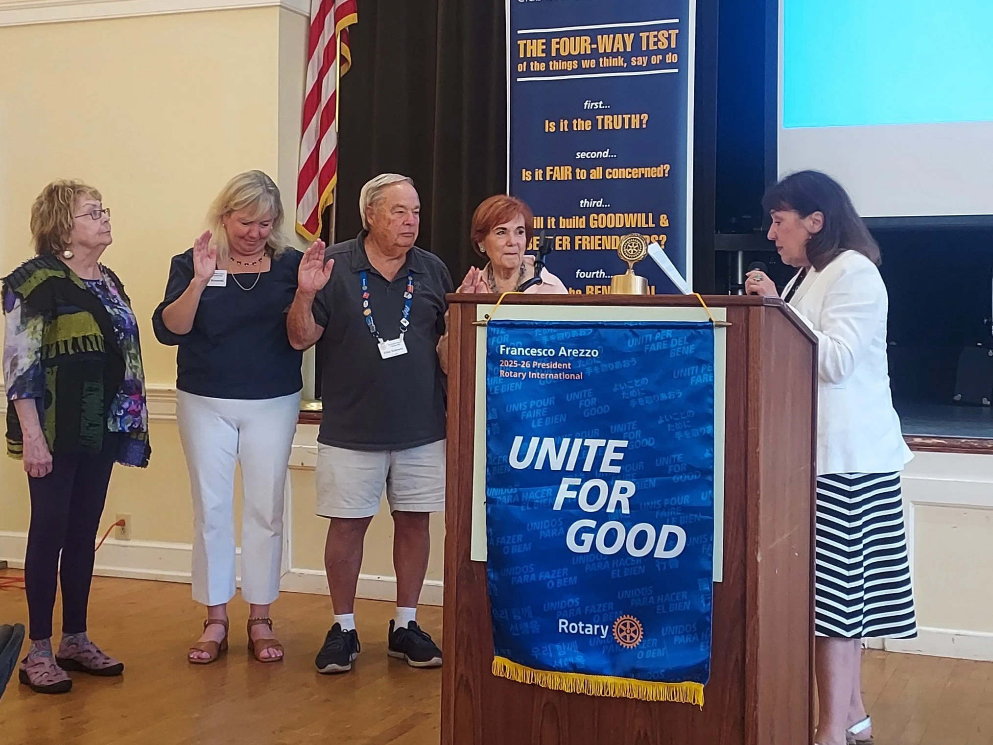 4. Induction ceremony led by Janice Biros