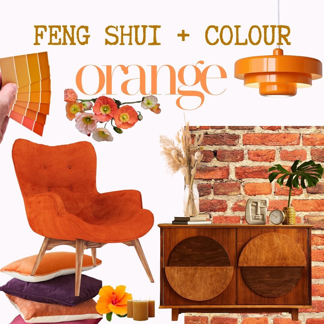 Brighten your space with the vibrant energy of orange! 🍊 

In Feng Shui, the colour orange is a bold, yang hue that radiates warmth and happiness, infusing any room with a lively and social energy. 

It&rsquo;s the perfect colour to stimulate conver