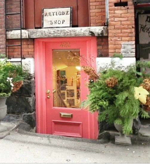 It started with a little pink door, literally, I painted it Benjamin Moore peach pink, and for three years that door was one of the most alive things I'd ever been part of.
Back in 2014 I rented a tiny space, filled it with artists and vintage pieces