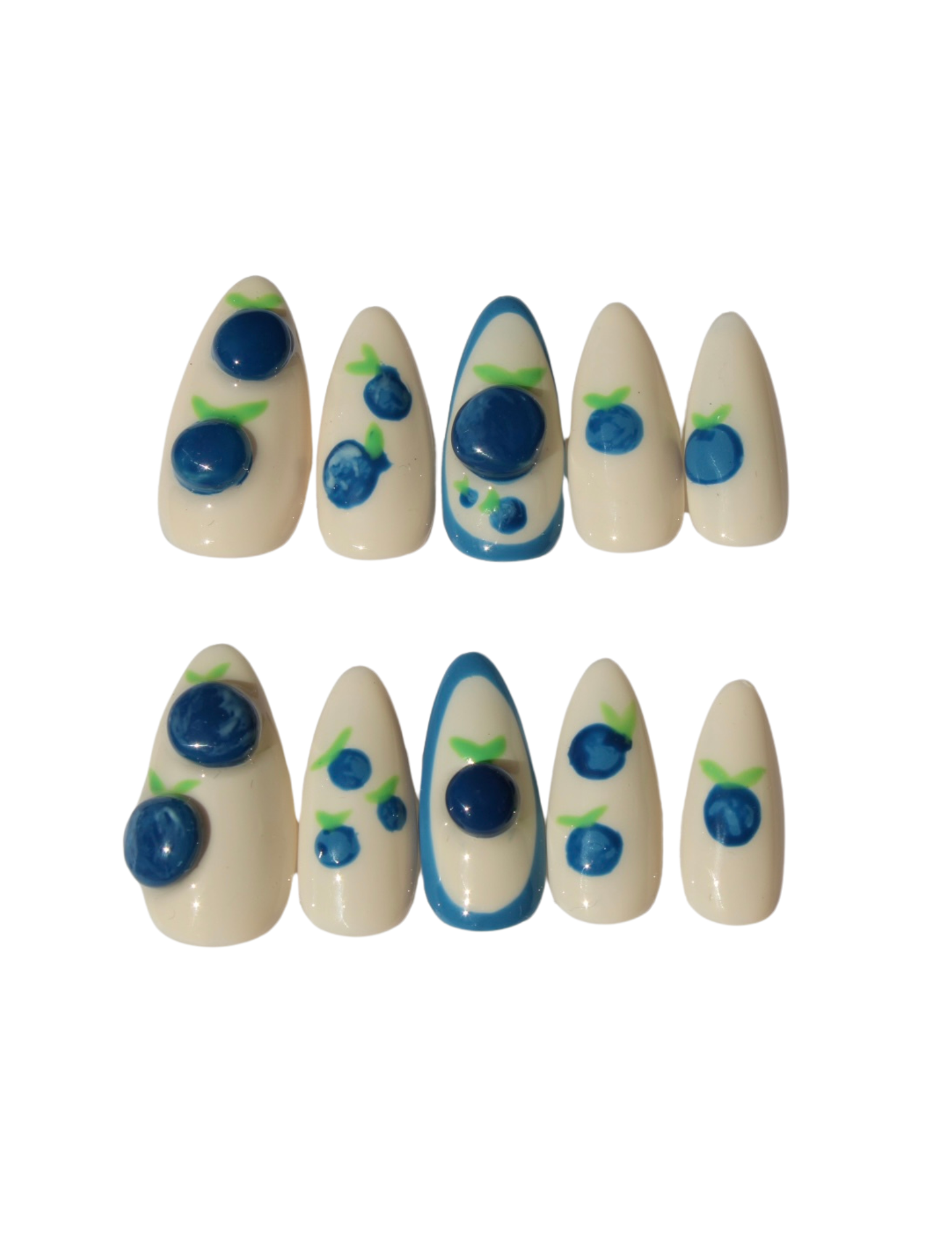 bluberries n cream nails