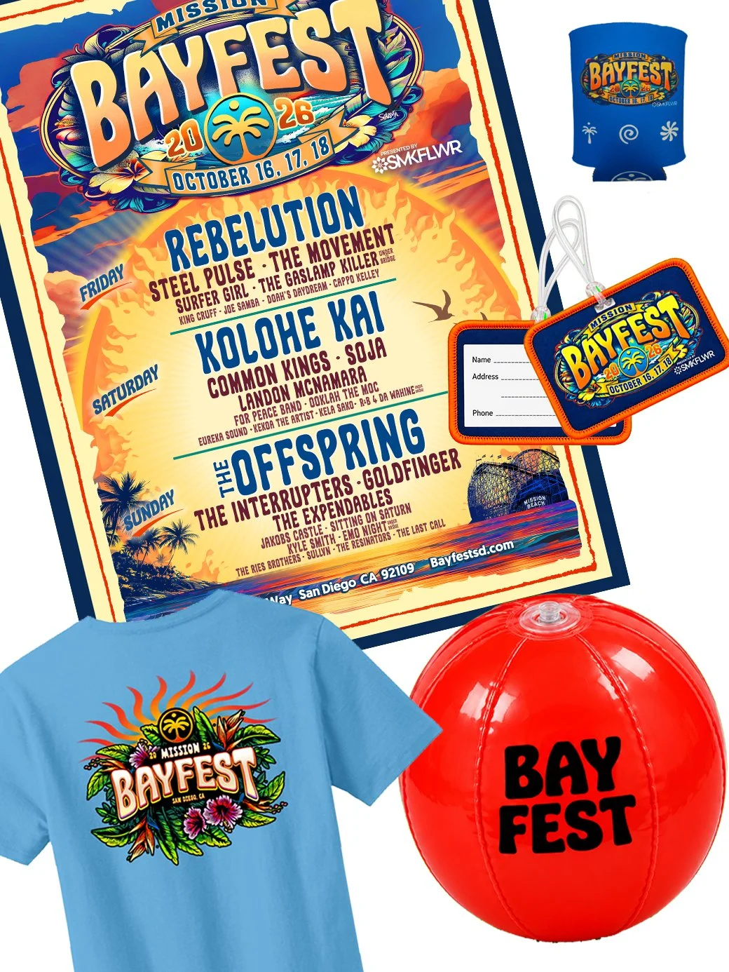 2026 Merch Bundle T-Shirt Blue