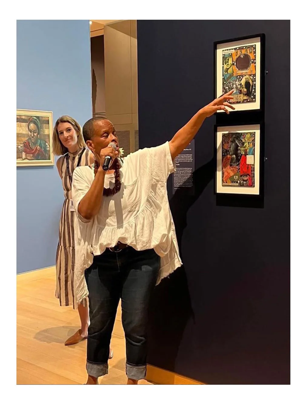 Ifé Franklin/Gallery Talk/Touching Roots 
Exhibition, Museum of Fine Arts Boston. 2022.