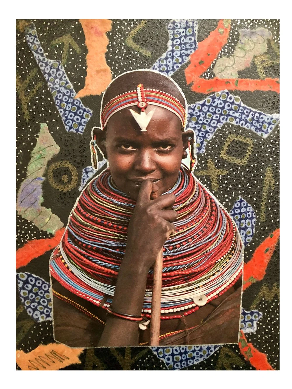 Ancestor Frequencies Always Present. 2011.
8" 1/2" x 11" Original Journal Cover. $2,500.00 Framed.