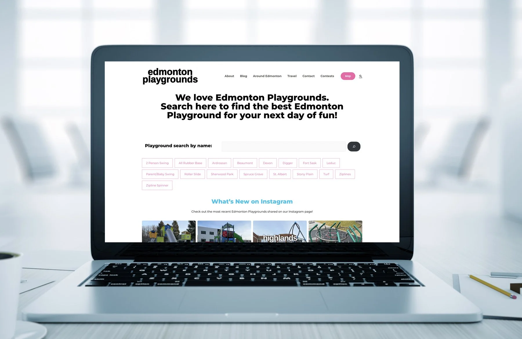 Edmonton Playground Website