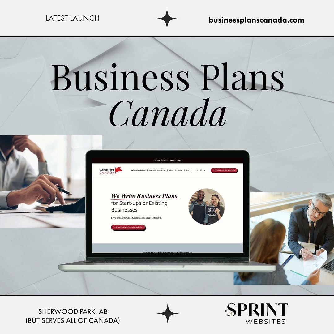 Thrilled to be working again with Business Plans Canada! There&rsquo;s nothing like collaborating with returning clients&mdash;each project flows effortlessly, and we build on a shared understanding of style and vision. 🚀
Business Plans Canada will 