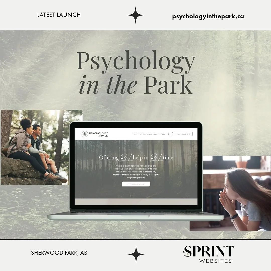 Happy to share the logo and website for Psychology in the Park, a new therapy team here in Sherwood Park that launched this summer! Their thoughtful approach to mental health is all about compassion, expertise, and supporting neighbors through life&r