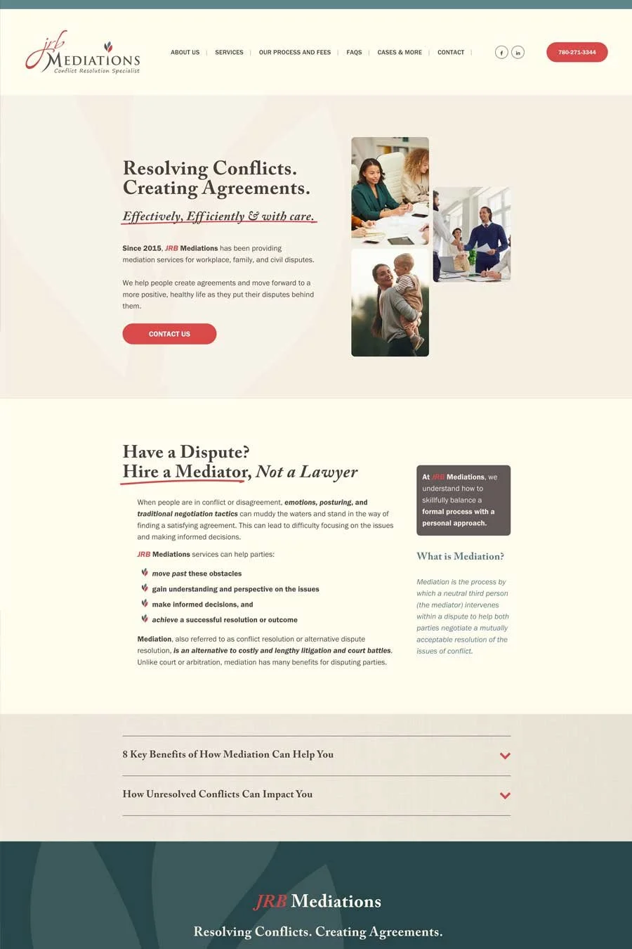 JRB Mediation Website Screen Capture