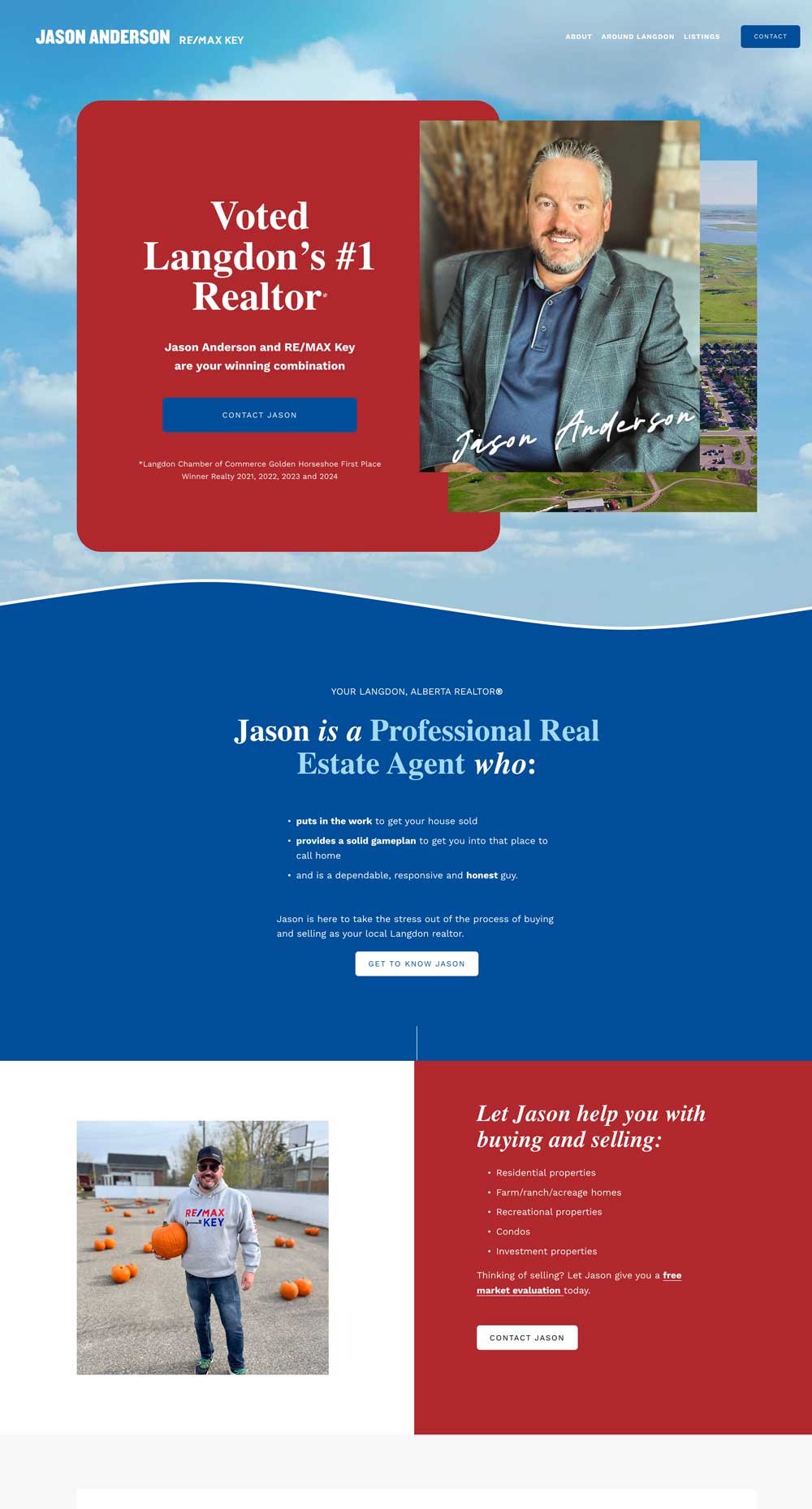 Jason Anderson Website on Screen