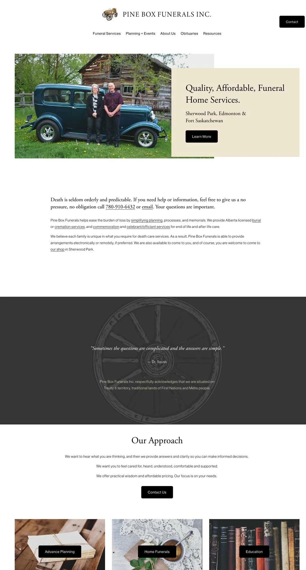 Pine Box Funerals, Sherwood Park, AB