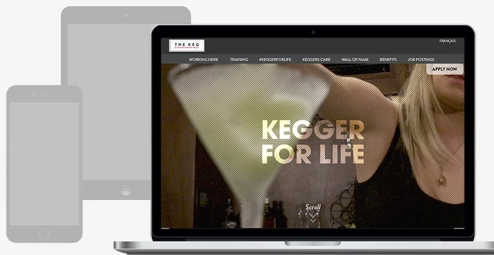 The Keg Employment Site — USER EXPERIENCE DESIGNER