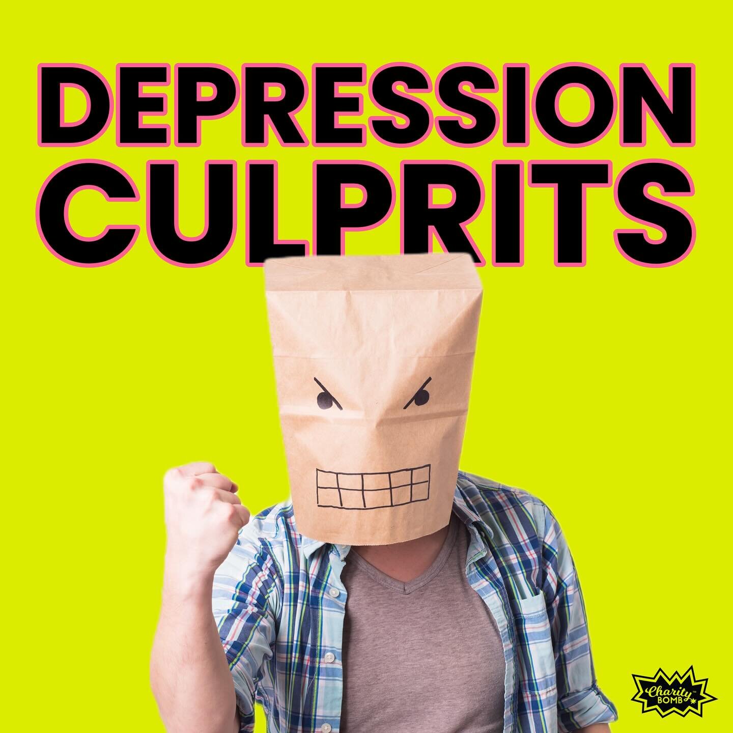 🫣 Depression Culprits - These are the bad guys that bum out your spirit. Often times simple adjustments can go a long way, they can also not always feel so simple. Start small and give yourself some leeway, find balance and make it work for you. 💪?