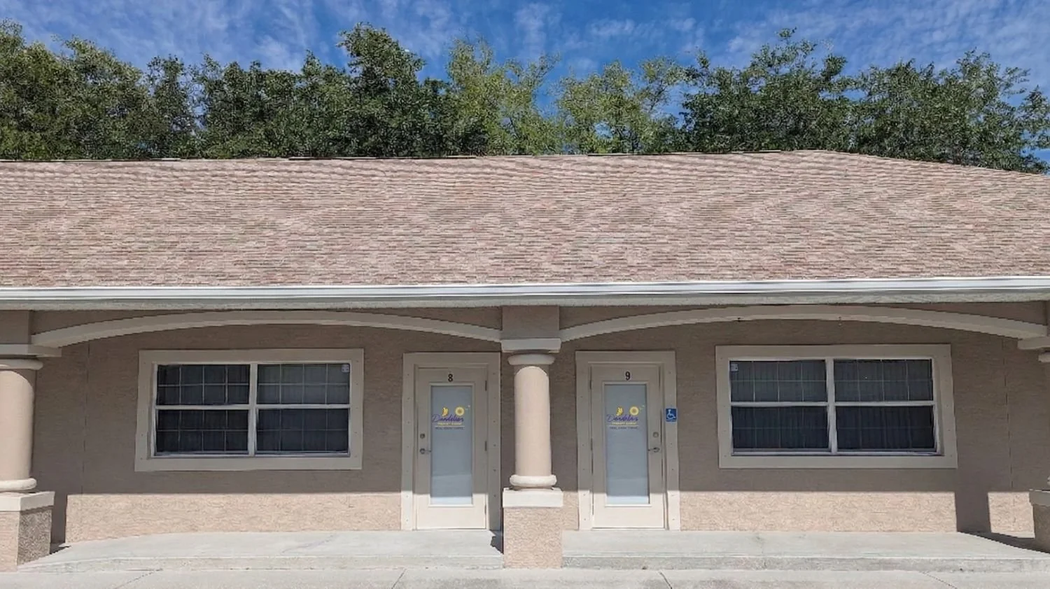 Exterior of the Dandelion Therapy Group office in Titusville, FL located at 3380 S Park Ave.