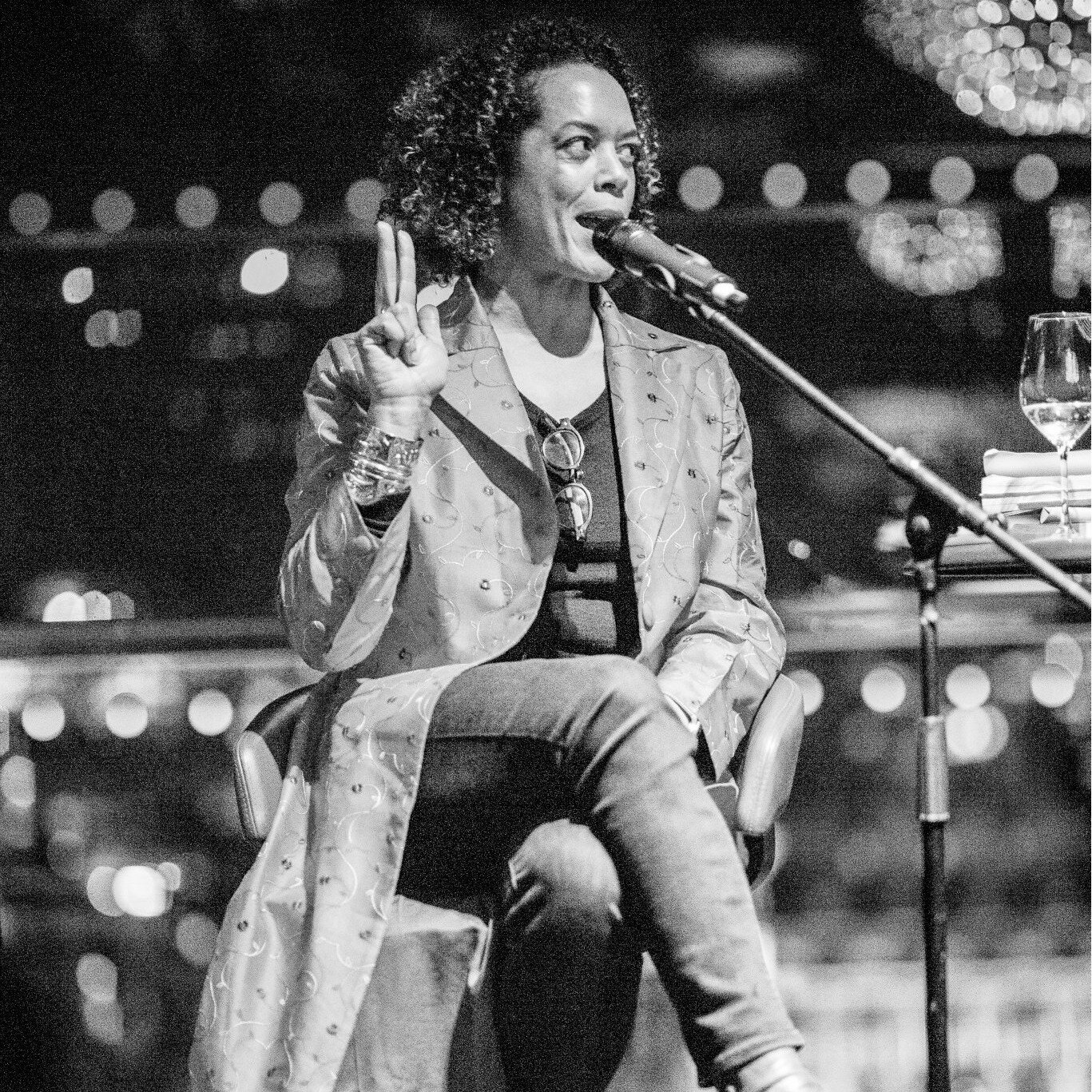 In January 2015 Aminatta Forna took to the stage and gave us a reading from 'The Hired Man' (and taught us how to load a gun!). She wowed us all!
.
This was our first Salon in the Rumpus Room at The Mondrian London (@seacontainersldn ). Our other gue