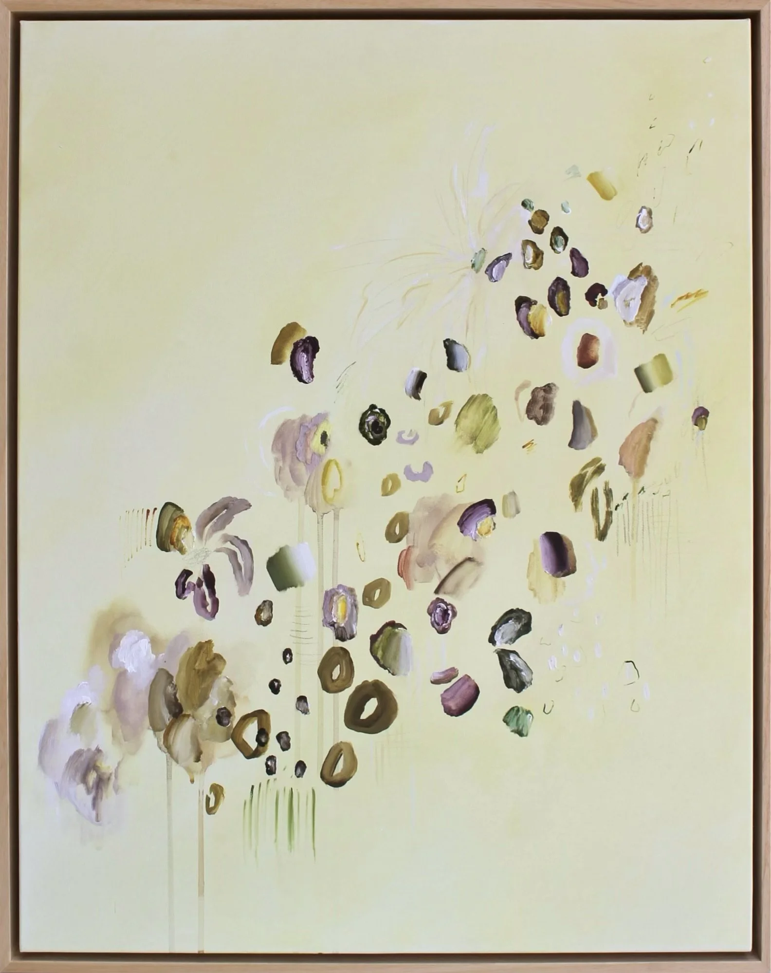 KATHERINE, 24x30 inches; acrylic and pastel on gallery wrapped canvas