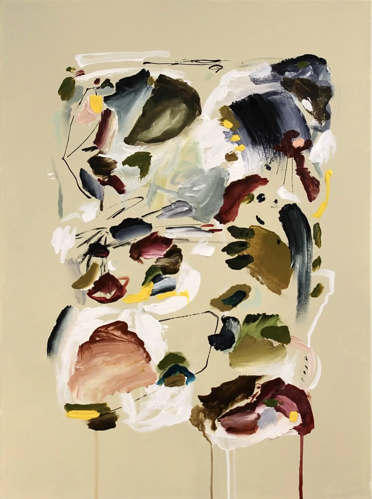 MUDROOM FLOWERS, 18x24 inches, acrylic on gallery wrapped canvas